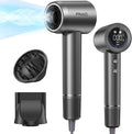 Hair Dryer for Women Professional High-Speed &amp 200 Million Ionic Hairdryer Fast-Drying Low Noise with Magnetic Diffuser &amp Nozzle HD Display Light and Quiet Hair Blow Dryer Gifts for Men a