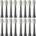 Compatible for 4/8pcs Replacement Toothbrush Heads Compatible with Philips Sonicare Soft Electric Brush Head 4100 6500 6100 7500 5(8White 8Black)