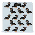 Digital Bathroom Scale for Body Weight Scale with Bright LCD Display High Accuracy Step-On Technology Auto On/Off Dachshund Weiner Pet Dogs Digital Scales 400 Lbs /180kg