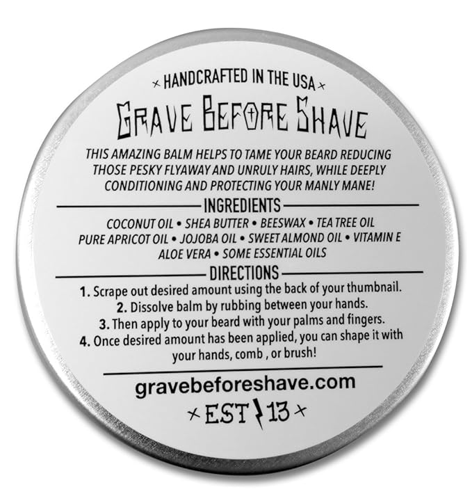 Grave Before Shave™ Head Hunter Beard Balm (Tropical summer aroma) (4 oz.) (Pack of 2)