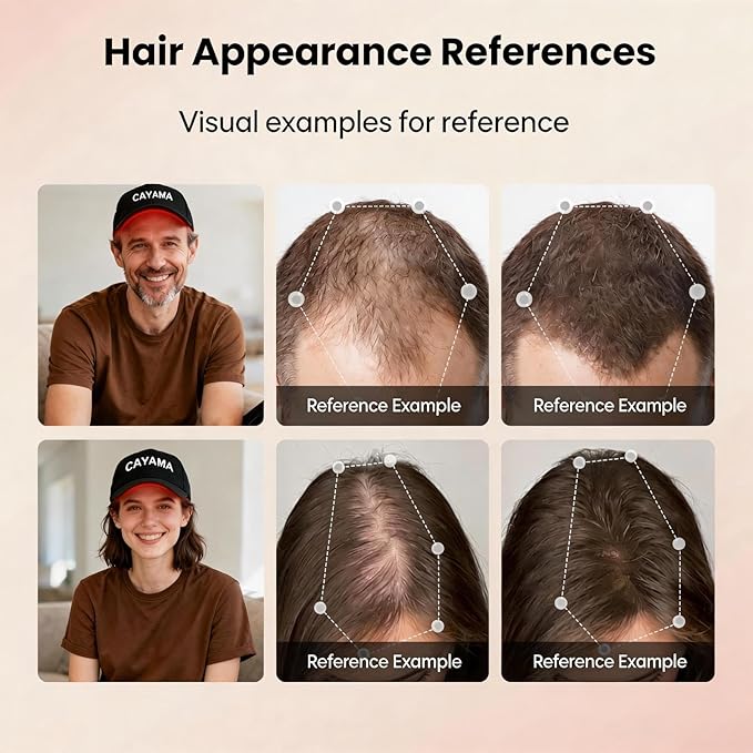 CAYAMA Red Light Hair Growth Cap for Men &amp Women 528 Total Light Emitters Full-Scalp Coverage Adjustable Fit At-Home Scalp Care
