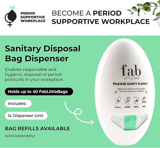 Fab Little Bag Feminine Hygiene Disposable Bags Holder for Tampons and Sanitary Pads Feminine Care Products Dispenser