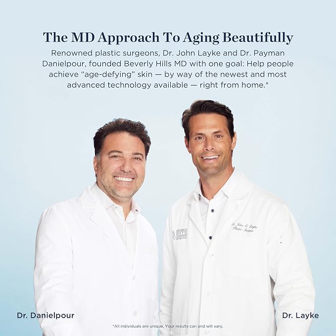 Beverly Hills MD Brighten + Tighten Restorative Face Oil- Reduce Wrinkles &amp Tone Skin Anti-Aging Formula for an Even Moisturized Complexion- Lighten Dark Spots on Face Neck Décolleté w/Vitamin