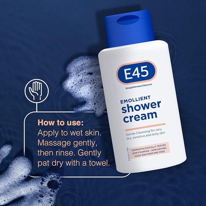 E45 shower cream 200ml (Pack of 2)