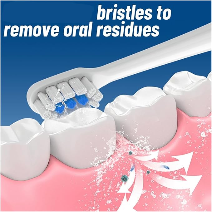 12PCS Replacement Brush HeadsCompatible for Xiaomi Mijia T301 T302 T501 /501CSonic Electric Toothbrush Head(T301-302-WH6BK6)