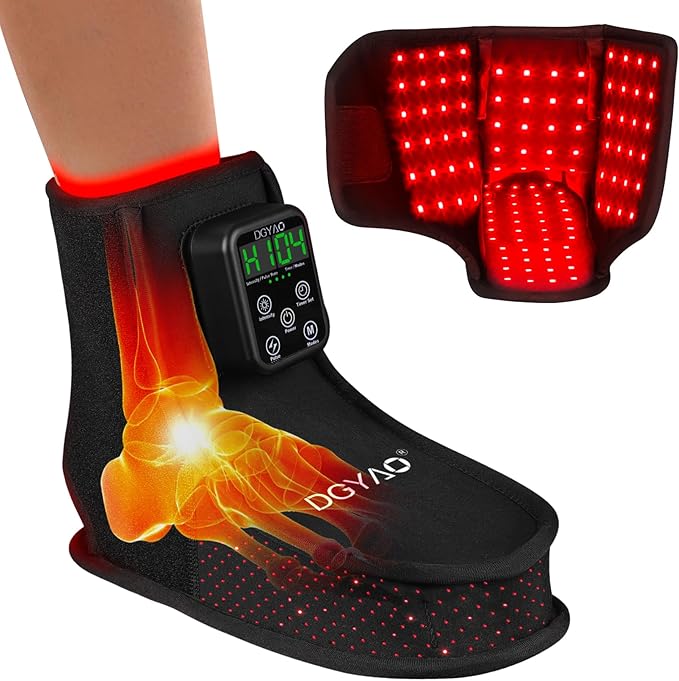 Rechargeable Warming Infrared Boots for Feet &amp Ankles: Light Therapy for Relaxation Muscle Comfort &amp Daily Wellness