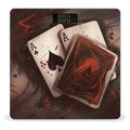 Playing Cards Bathroom Scale Large LCD Backlight Display Digital Scale Rounded Corners Body Scales Automatic Power On/Off Bathroom Scales for Home Bedrooms
