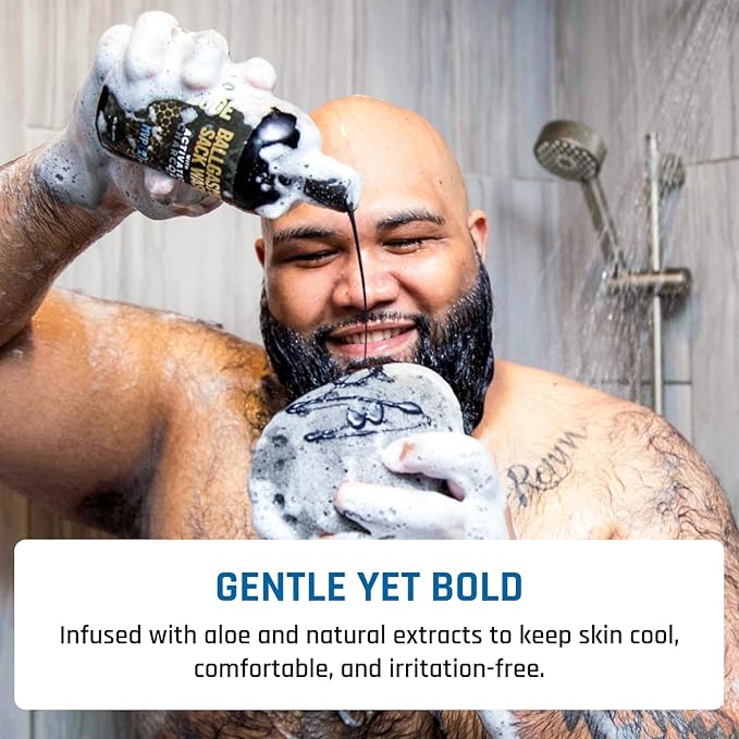 Derm Dude BallGasmic Ball Wash for Men – Anti-Chafing Body Wash with Activated Charcoal for Private Parts | Antibacterial Groin Cleanser &amp Odor Control Shower Gel – MVP Scent 16oz