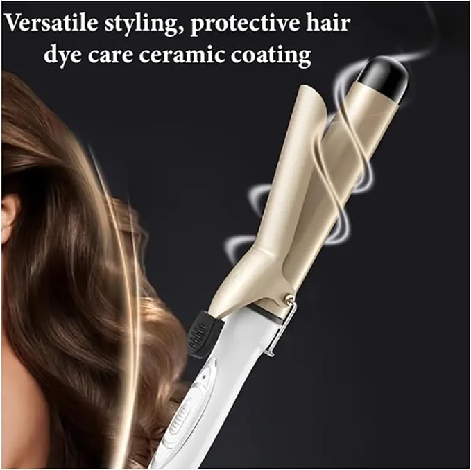 Professional 32/25MM Large Wave Curling Iron - Quick 10 Seconds Heat-Up Electric Curling Iron for Gorgeous Curls(25MM)