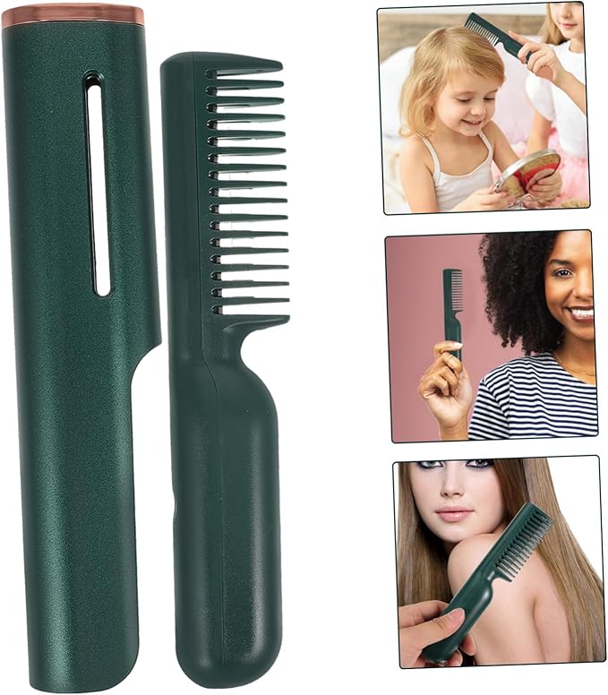 GALPADA Brush Hair Straightener Comb Hot Comb Styling Tool Compact and Portable
