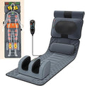 Full Body Massage Mat with HeatFoldable Back Massage Bed with 10 Vibrating MotorsElectric Massage Mats for BackNeck and ShoulderMuscle RelaxationGifts