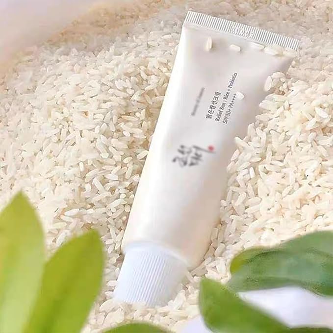 Organic Korean sunscreen SPF50+ PA++++ Riceand Probiotics | Korean Skin Care Solution for All Skin TypesNourishing Skin Protection and UV Def