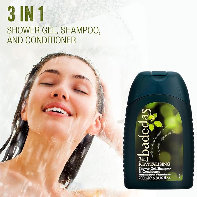 Badedas Revitalising Shower Gel Shampoo &amp Conditioner 200ml (PACK OF 6)
