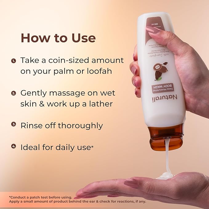 Deep Moisturising Body Wash With Shea Butter Cocoa Butter &amp Murumuru Butter 200ml