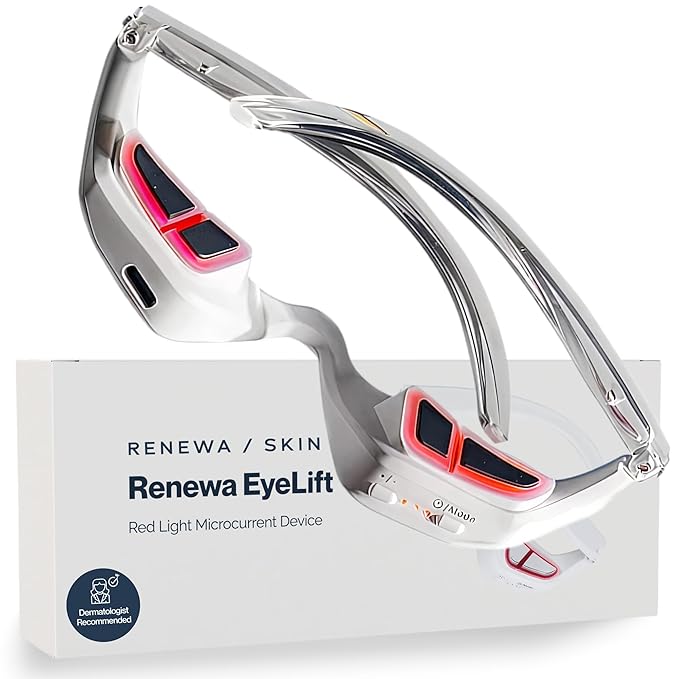 Renewa EyeLift | Under-Eye Beauty Tool with Gentle Light | Skincare Tool for Refreshing Brightening and Radiant-Looking Skin | At-Home Self-Care Facial Tool for Smoother-Looking Eyes