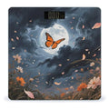 Butterfly Moon Flower Weight Scale Large Digital Bathroom Scales with Bright LED Display Non Slip Digital Scale and Step On Fashion Weighing Machine for Body