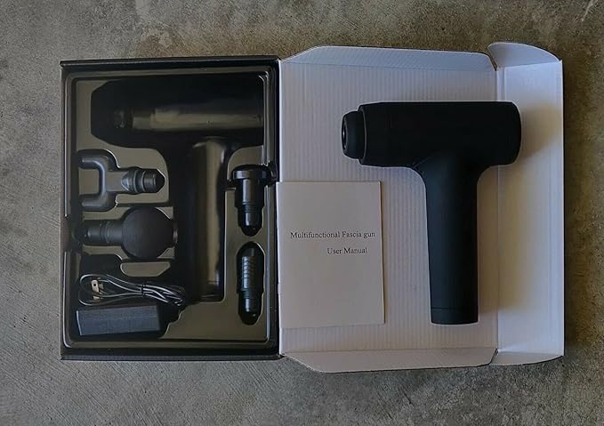 Massage Gun - FastCraft Body Massager Deep Tissue Percussion Lightweight Handheld Up to 12 Hours per Full Charge -Great Holiday Gift - PRO 12V 2400mAh Super Quiet - Guaranteed Power