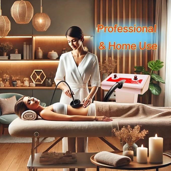 Cellulite Massager Electric Vibrating Professional – with 5 Interchangeable Heads Deep Tissue Relief Muscle Relaxation Durable Design for Salon &amp Home Use
