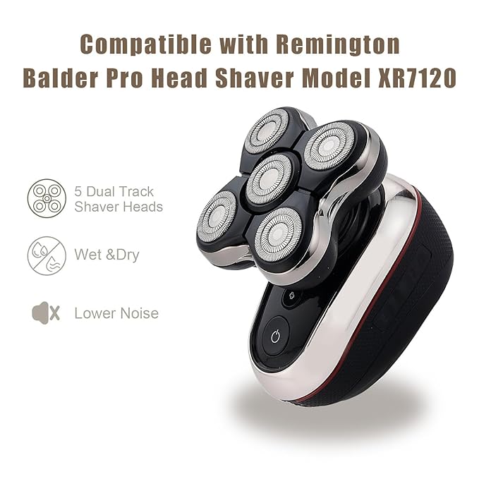 Shaver Replacement Head Compatible with Remington Balder Pro Head Shaver ModelSPR- XR7120-7100Sharp and Fresh Flexible StainlessSteel Replacement Blades.1pack (No't compatible with XR7000)