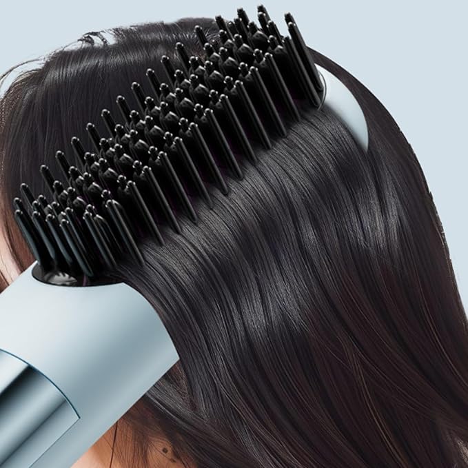 Cordless Hair Straightener Brush Cool Air Portable Hair Straightener for Quick Styling 30-Second Heat Up 3 Temperature Settings for All Styles| Combs
