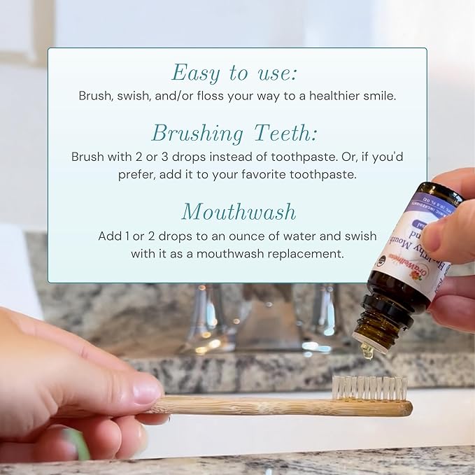OraWellness Healthy Mouth Blend Organic Tooth Oil Flouride Free Made in the USA Toothpaste &amp Mouthwash Alternative Natural Rinse for Healthy Teeth &amp Gums for Women Men and Kids Pack of 3