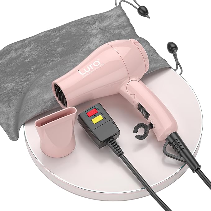 Travel Hair Dryer and Dual Voltage Hair Dryer Brush