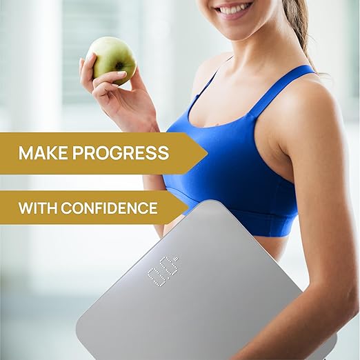 INEVIFIT Bathroom Scale Highly Accurate Digital Bathroom Body Scale Measures Weight up to 400 lbs. Includes Batteries