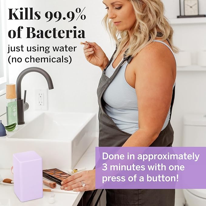 Pixie Menstrual Cup Sterilizer for Feminine Care - Ranked 1 for The Best Steamer - Kills 99.9% of Germs with Steam - Wash Your Period Disc or Cup in 3 Minutes! - Automatic Timing Shut-Off Switch