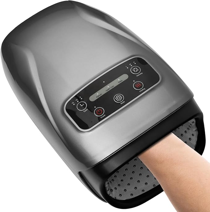 Hand Massager with Heat Cordless Rechargeable 3 Heating 3 Massage Mode 3 Instensity Type-C Charger