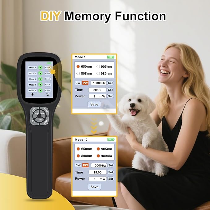 HIAiL Red Light Therapy Device for Body10x650nm 5x808nm 5x905nm 5x980nm Near Infrared Light Therapy for Pain Upgraded Cold Therapy Machine for Knee Back Muscle Relax Pain Relief