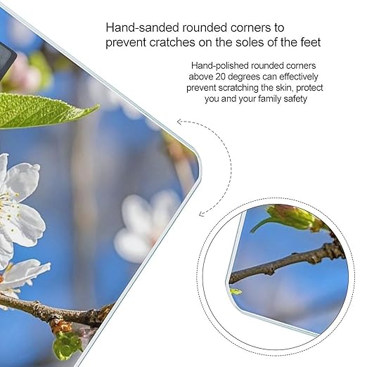 Beautiful Spring Cherry Blossoms Smart Scale for Body Weight Accurate Bathroom Scale with LED Display Digital Weight Scales Weighing Machine High Precision Scales for Bath Home