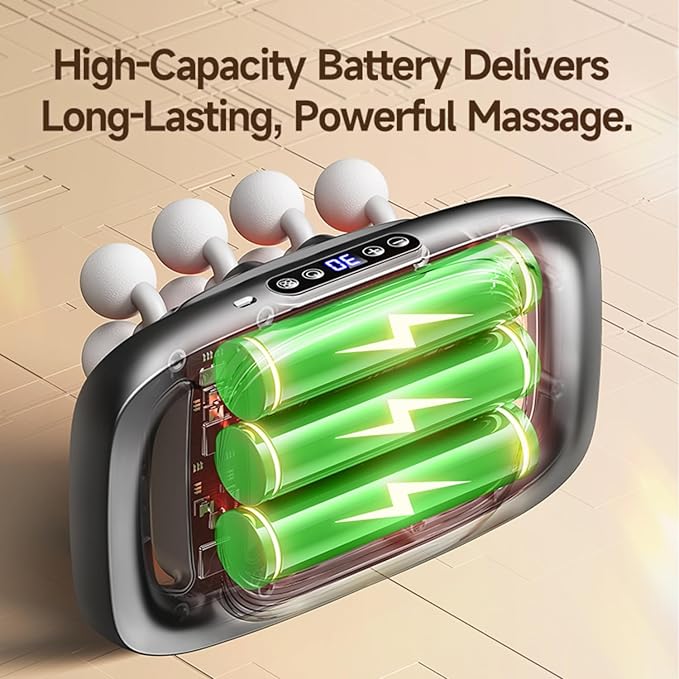 16 Head Massage Gun Deep Tissue 16-Drive 8-Head Massage Gun Set with 30 Levels &amp 3Modes for Thighs Arms Waist