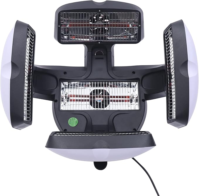 Wall Mounted Hood DryerProfessional 1500W Salon Hair SteamerAdjustable Arm Bonnet Dryer with 5 Heat DiscsTimer and Temperature Controlfor Hair Color ProcessingConditioningPerm6.6Ft Reach
