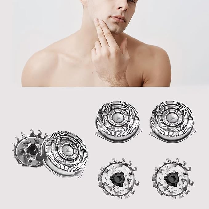 HQ9 Replacement Heads for Philips Norelco Shaver Series 8100/8200/9100/AT920/AT928 Electric Shaver High Precision Replacement Razor Blades (Free Cleaning Wipes+Brushes)