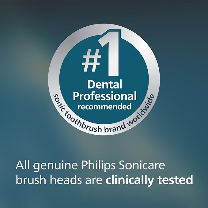 Philips Sonicare C2 Plaque Control - Genuine Replacement Electric Toothbrush Heads White 6 Pack Up to 18 Month Supply HX9026/77