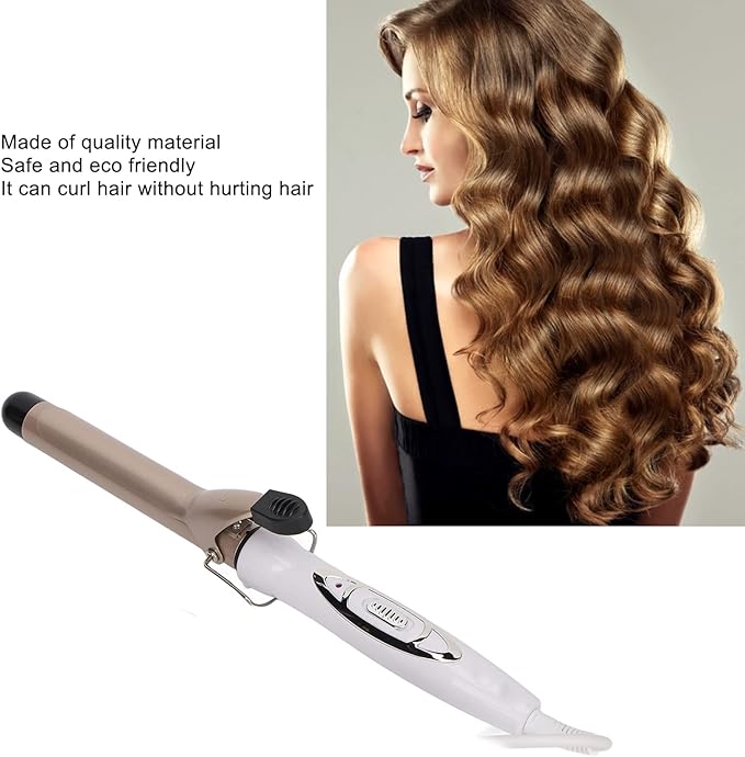 25mm Curling Iron Hair Curling Wand 1-Inch Ceramic Curling Iron Produces Soft Waves for Use on Medium and Long Hair (US)
