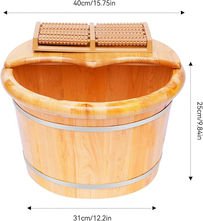 Foot Spa Bath with Massage Rollers &amp Lid Heated Pedicure Tub for Relaxation Circulation at-Home Foot Care for Men &amp Women