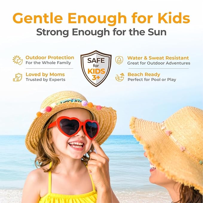 UV Doux Mineral Sunscreen SPF 50 PA+++ | Tinted Oil-Free Water Resistant No White Cast | Zinc &amp Iron Oxide | For Sensitive &amp Acne-Prone Skin Broad Spectrum 100% Mineral | Men Women 1.7oz P