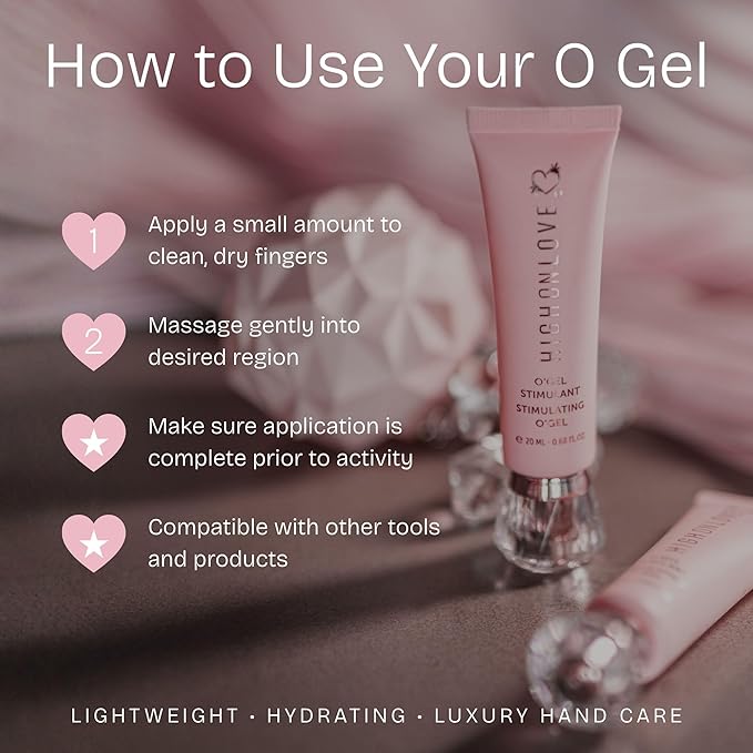 High On Love O Gel - Feminine Care Personal Gel Moisturizer for Women - An All Natural Water Based Gentle Formula for Dryness Relief - Vegan &amp Cruelty Free (20 ml)