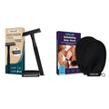 Matte Black Safety Razor Kit with Exfoliating Gloves