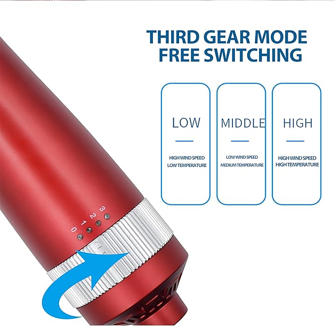 Generic 7.0pro Terahertz (THZ) Therapeutic Blow Wand/Electric Massage/Quantum Wellness/Body/Water Enhancement/Terahertz Frequency Therapeutic Blow Wand/U.S. Plug Red