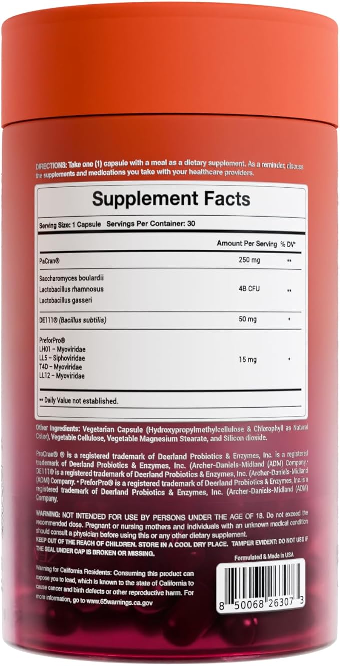 Zenos Health VZen Vaginal Probiotics for Women – Probiotics and Prebiotics for Digestive Health &amp Bloating Relief for Women – Improve Gut Health Urinary Tract &amp Daily Wellness - Made in USA