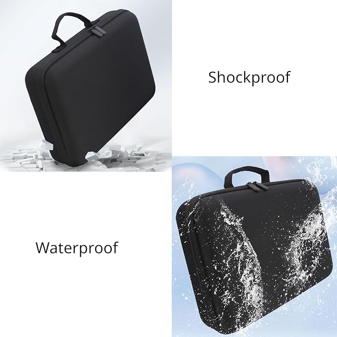Hair Dryer Portable Storage Case Waterproof Travel Organizer Carrying Bag Handheld Protection Case for Dyson Hair Dryer Accessories (Black)
