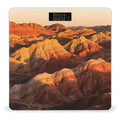 Danxia Landform Scale for Body Weight Sturdy Tempered Glass Weighing Scales with LCD Display Accurate Digital Bathroom Scale Convenient Body Fat Smart Scales Easy Read