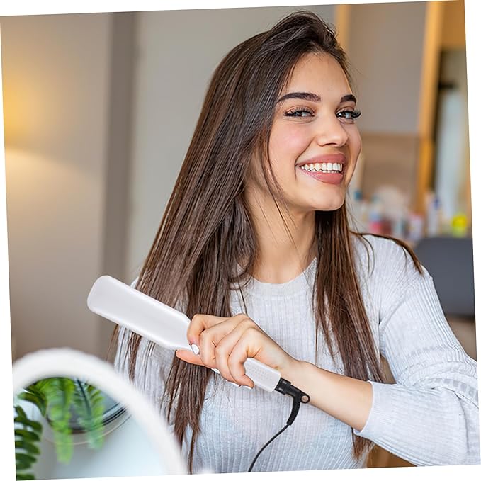 Hair Straightener Hair Curler Flat Iron for Women Girls Us Plug PTC Heating Ceramic Coated Plates Even Heating