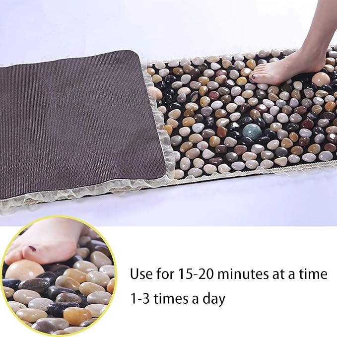Natural Foot MassageNon Slip Runner Rug Living RoomMassage padDeep Kneadingwith Heat Therapy -Deep Tissue 20'' x 79''Kitchen Hallway Living Room 20'' x 79''(20''x59''CM)