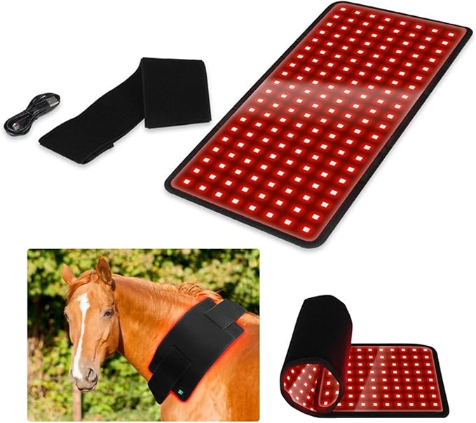 Red Light Therapy Belt for Horse Portable Wearable Red Light Therapy Device for Dogs Pets Tissue Repair Muscle