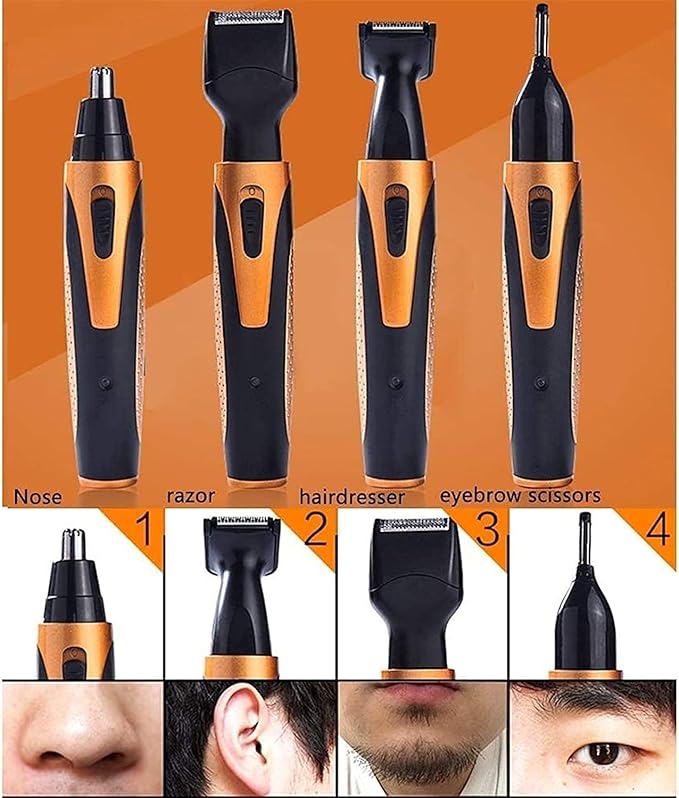 4 in 1 Painless Eyebrow &amp Facial Hair Trimmer for Men &amp Women Electric bathrooms Travel Camping