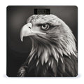 Eagle Black and White Scale for Body Weight High Precision Digital Weight Scales with LCD Display Anti-Slip Sturdy Slim Tempered Glass Bathroom Scale for Home Use