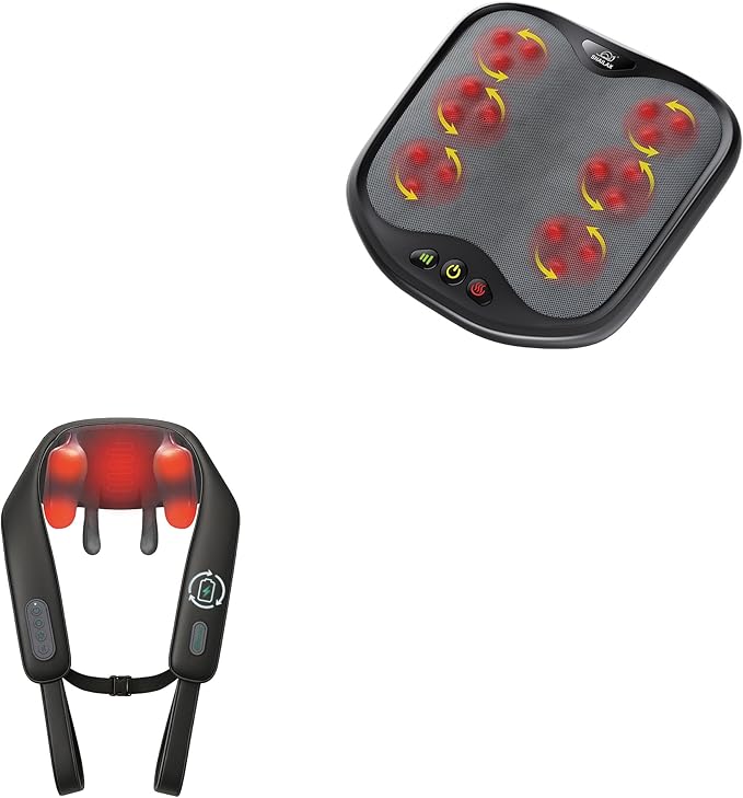 Snailax Neck Masssager and Foot Massager Bundle